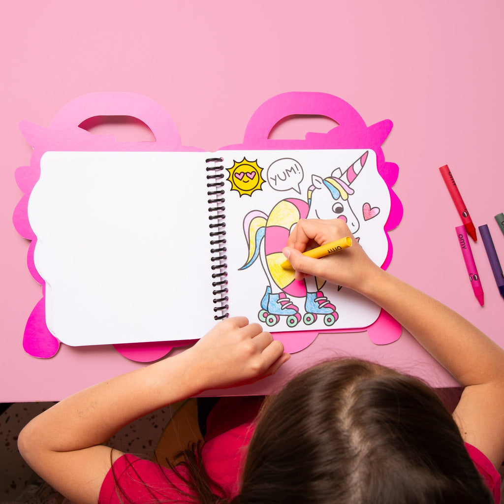 SUPER COLORING & STICKER BOOK UNICORN