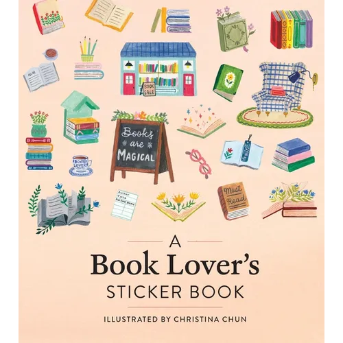 A Book Lover's Sticker Book - Hardcover