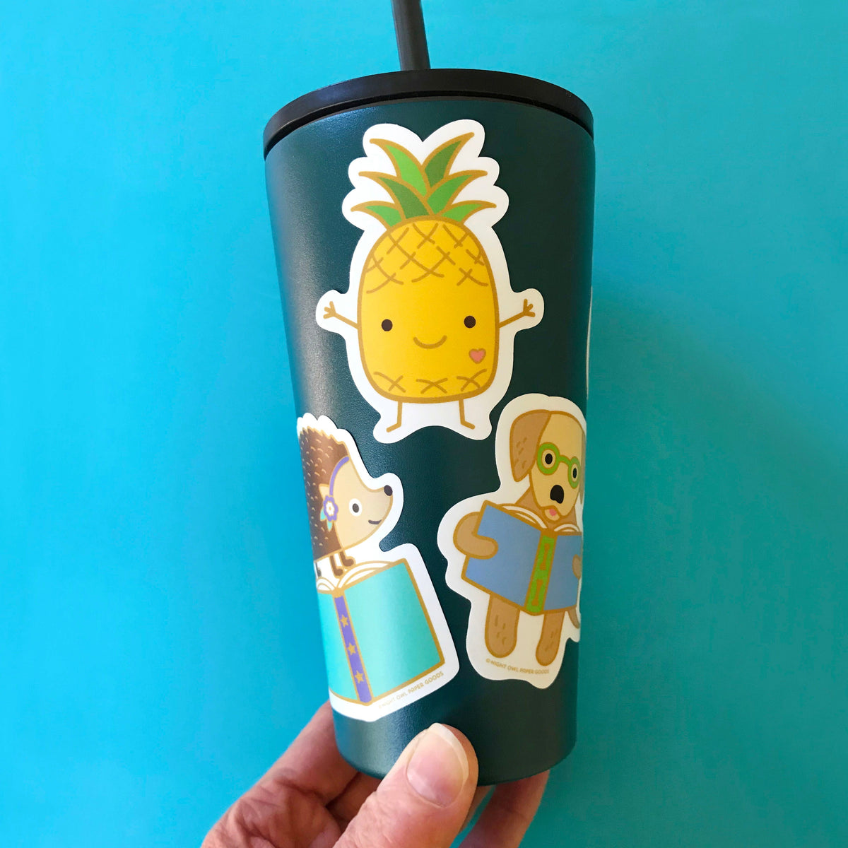 Reading Retriever Vinyl Sticker